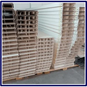 200mm by 50mm powder coated metal trunking