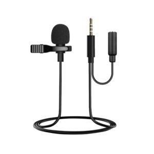 Lavalier Microphone GL-142 Audio and Video Recording Mic 3in1