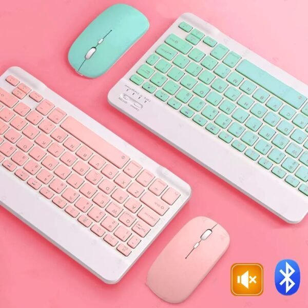 Rechargeable bluetooth keyboard with mouse