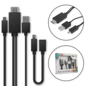 Mhl KIT MICRO USB Pin 5 Pin 11 To HDMI Cable (CB14MX)