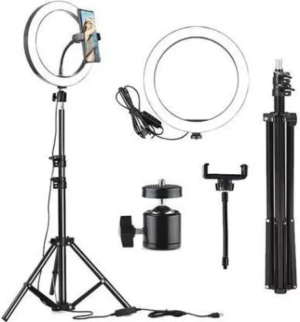 12 inch Ring Light With 2.1Meters Tripod Stand And Phone Holder