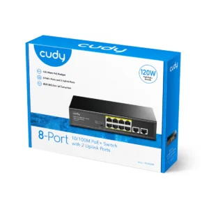 Cudy 8port poe Switch10/100 with 2 uplink ports FS1010P