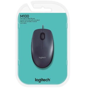 Logitech M100 Optical Wired USB Mouse