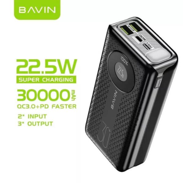 BAVIN 30000MAH 22.5W Super Charging Power Bank(pco58S) - Image 3