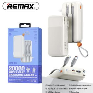 Power Bank 20,000mAh + Cable Type-C (22.5W)REMAX RPP-E6