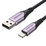 Vention USB 2.0 A Male to Lightning Male Cable Purple 1.5M Aluminum Alloy Typе (Copy)
