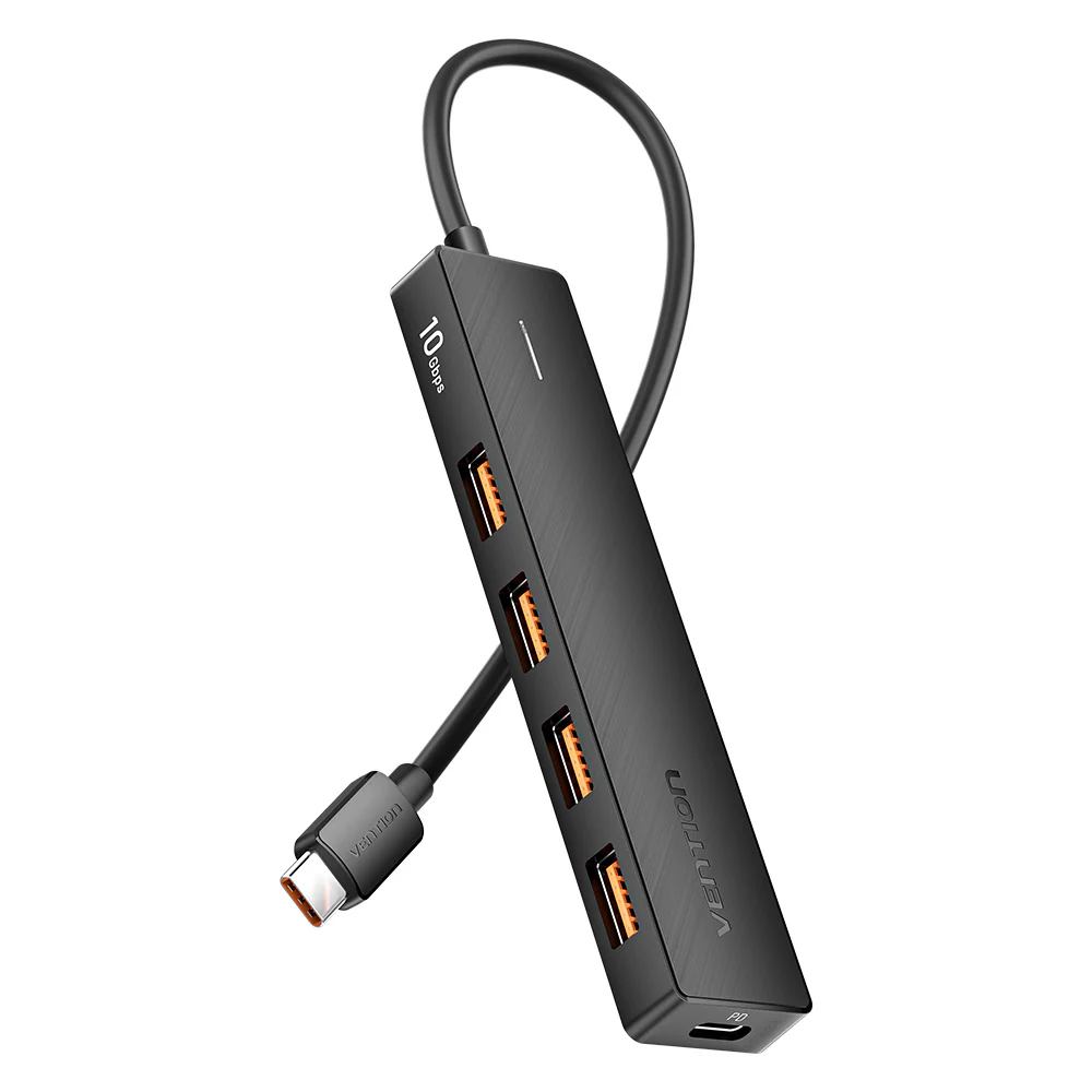 Vention 4 Ports USB3.0 HUB 0.15M Black