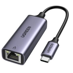 UGREEN USB Type C to 10/100/1000M Ethernet Adapter (Space Gray)