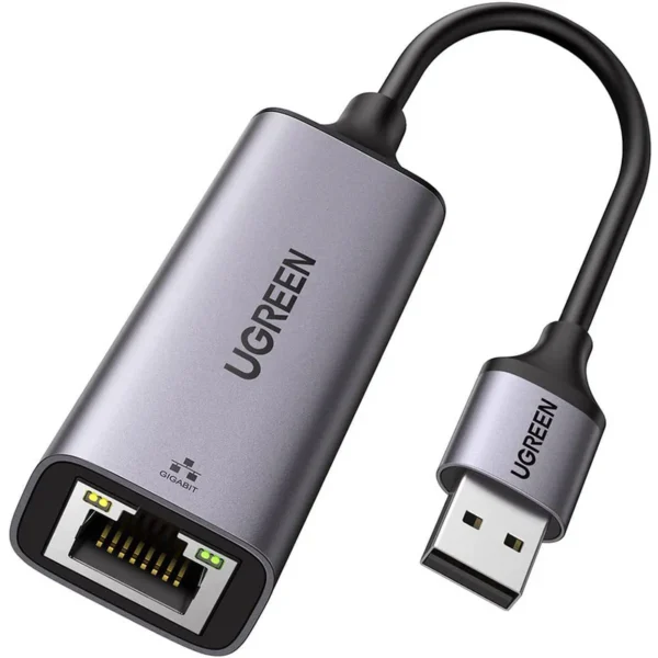 UGREEN USB to RJ45 Ethernet Adapter Aluminum Case (Space Gray)