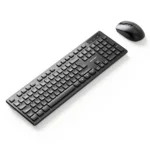 Vention Wireless Full-Sized Keyboard and Mouse Combo with Mouse Pad Black Slim Type-US English Layout