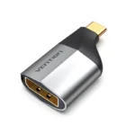 Vention Type-C to DP Adapter Gray Metal Typе