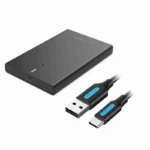 Vention 2.5 Inch SATA Hard Drive Enclosure (USB 3.0 Micro-B)Black