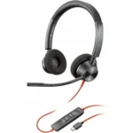 Poly Backwire 3225 Stereo USB‑C Headset + 3.5 mm Plug + USB‑C/A Adapter (Bulk)