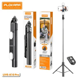 Tripod stand selfie stick live k-10 pro
