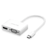 UGREEN USB Type C to HDMI + VGA Converter (White)