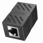 UGREEN RJ45 Network Keystone Jack Inline Coupler Female to Female 1pcs (Black)