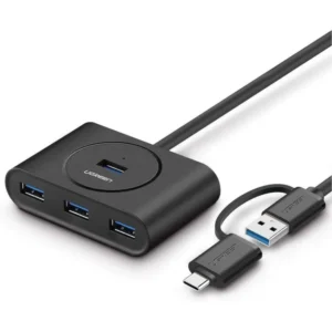 UGREEN USB 3.0 Hub with USB-C Port 1m (Black)
