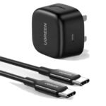 UG-50577, UGREEN USB-C 25W PD, Charger With C-C 2M Cable, UK Black, CD250