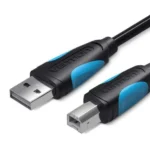 Vention USB2.0 A Male to B Male Printer Cable with 2*Ferrite Core 5M Black