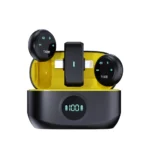 K31Pro 2.4G Wireless Lavalier Dual Microphone 5.3 Bluetooth ENC Noise Cancelling Digital Display for Video Shooting Recording box