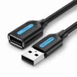 Vention USB 2.0 A Male to A Female Extension Cable 5M black PVC Type (Copy) (Copy)
