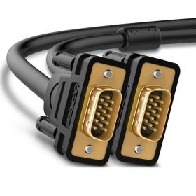 Vention VGA(3+6) Male to Male cable with ferrite cores 1.5M Black