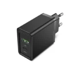 Vention Two-Port USB A+C(18W/20W) Wall Charger UK-plug