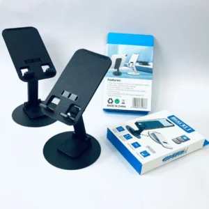 Foldable Mobile Phone Holder Inflatable Replace Squeeze, Retractable and Portable for Desk or Table, 360 Degree Rotation Voice Operated Mobile Phone Holder ZM-0108