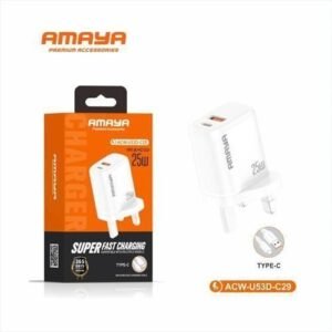 Amaya ACW-U53D-C29 25W Turbo Fast Charger – Power Up In Minutes With Advanced Charging Tech
