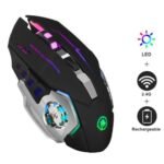 Wireless Gaming Mouse RGB Rechargeable Mice Silent Mouse