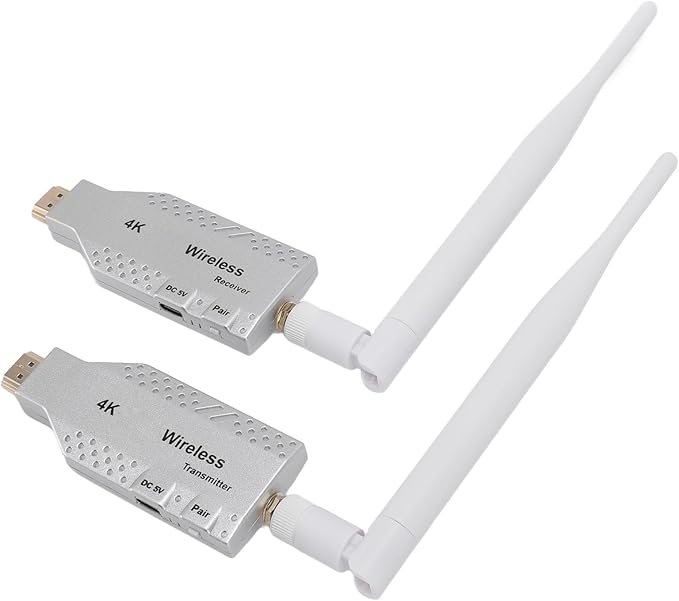 4K Wireless HDMI Transmitter and Receiver, 50m 164ft Wireless HDMI Extender Kit Plug and Play . - Image 2