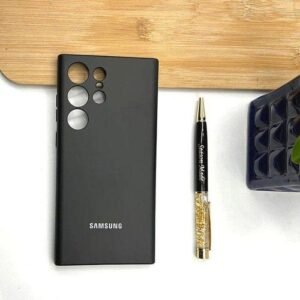 Samsung Galaxy S23 Ultra Liquid Silicone Case Cover – Premium Protection with Sleek, Ultra-Slim Design in Black