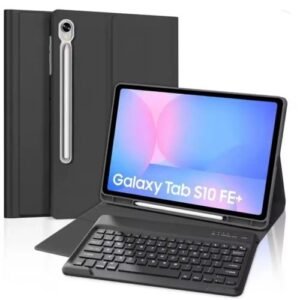 Keyboard Case for Samsung Galaxy Tab S10 FE/S9 FE 10.9-inch, Galaxy Tab S9 11-inch Bluetooth Keypad, Smart Cover for Galaxy Tab S9 Case Keyboard, S Pen Holder &Charging Folio for S10FE 2025/S9FE