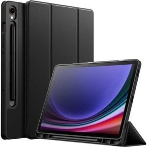 Galaxy Tab S10 Plus/S9 Plus/S9 FE Plus Case With S Pen Holder- Shockproof Smart Folio Stand Case, Soft TPU Back Cover For Samsung Galaxy Tablet S10+ 12.4 Inch