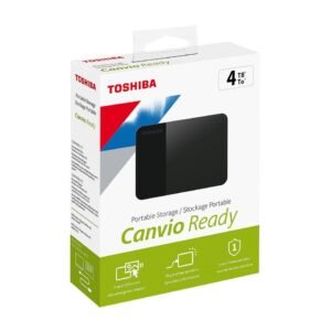 Toshiba External Canvio Ready 4TB; USB 3.2 Gen 1 (USB 2.0 compatible) - Black