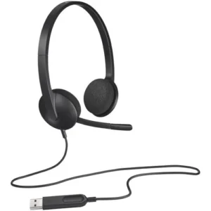 Logitech H340 USB-A Headset with Noise Cancelling Mic – Black