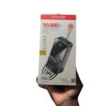 EXCELLENT 50000 Mah Super Fast powerbank With 4 Cables LED Big Light for Iphone,Type C and Normal Charge phone 10X