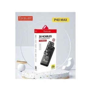 EXCELLENT P40 3X Charging Speed 4 Cables 10000mAh Power Bank