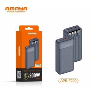 Amaya 20000MAH POWER BANK APB-F229 22.5W SUPER FAST CHARGER