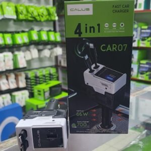 CALUS 4-in-1 Fast Car Charger (Model CAR07).