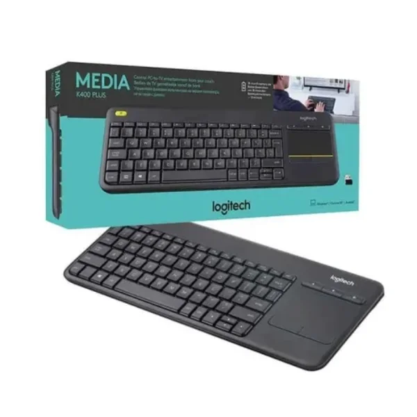 Logitech K400 Plus Wireless Touch Keyboard – BLACK