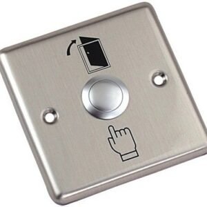 metallic exit button