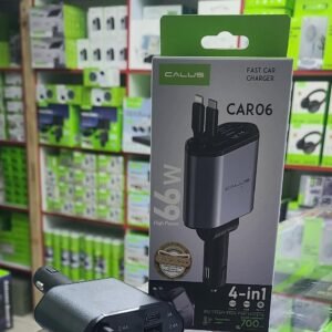 CALUS CAR06 66W 4-in-1 fast car charger.