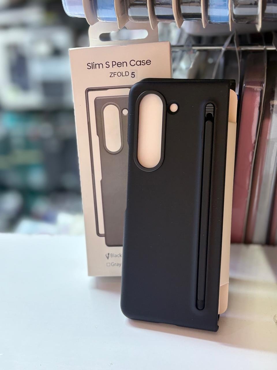 Samsung Galaxy Z Fold 5 Flip Cover Case with Slim S Pen Holder