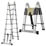 Double sided telescopic ladders 2.5M+2.5M