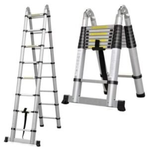 Double sided telescopic ladders 2.5M+2.5M