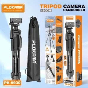 PLOKAMA PK 9930 Tripod 1.5M for Camera Camcorder Stand for Photography, Compatible with Mobile Phones and Cameras