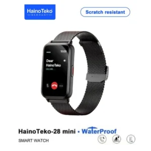 HainoTeko-28 Mini Waterproof Smart Watch with AMOLED Display Bluetooth Calling