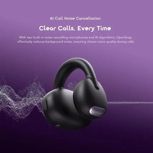 Oraimo OPN-373 OpenSnap Clip-On True Wireless Headphones Open Ear Bass Boost Comfort & Secure Earbuds - Image 6